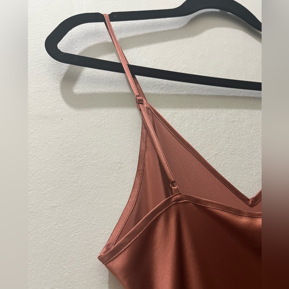 Quince Washable Silk Slip Dress in Rose Powder, Size S - Picture 12 of 16